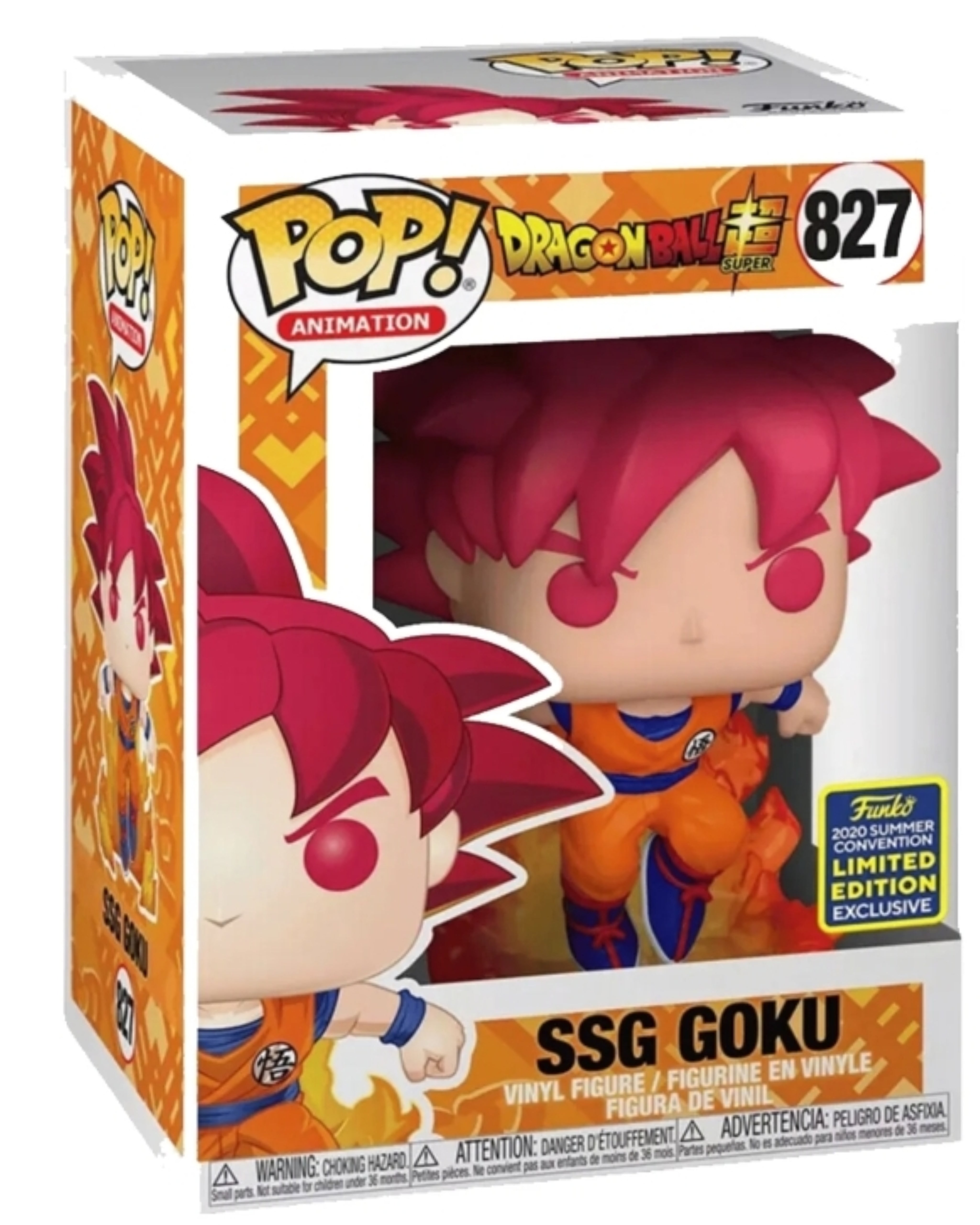 FUNKO POP! DRAGON BALL SUPER SSG GOKU #827